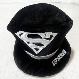 Superman Hat Black DC Comics Six Flags Magic Mountain Soft Bucket/Top Hat